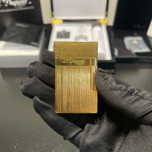 Bật lửa S.T. Dupont HongKong phay xước Vàng Cổ Cao thế hệ mới